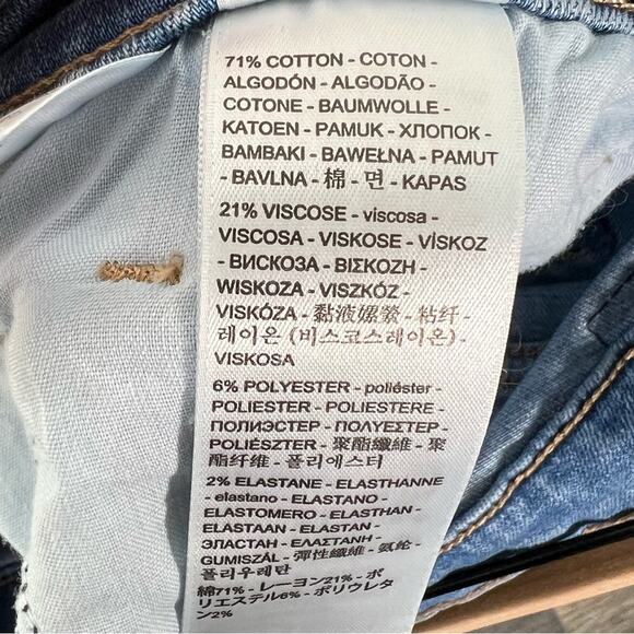 Levi's 725 light wash high-rise boot cut jeans size 32 B92 - Picture 3 of 5